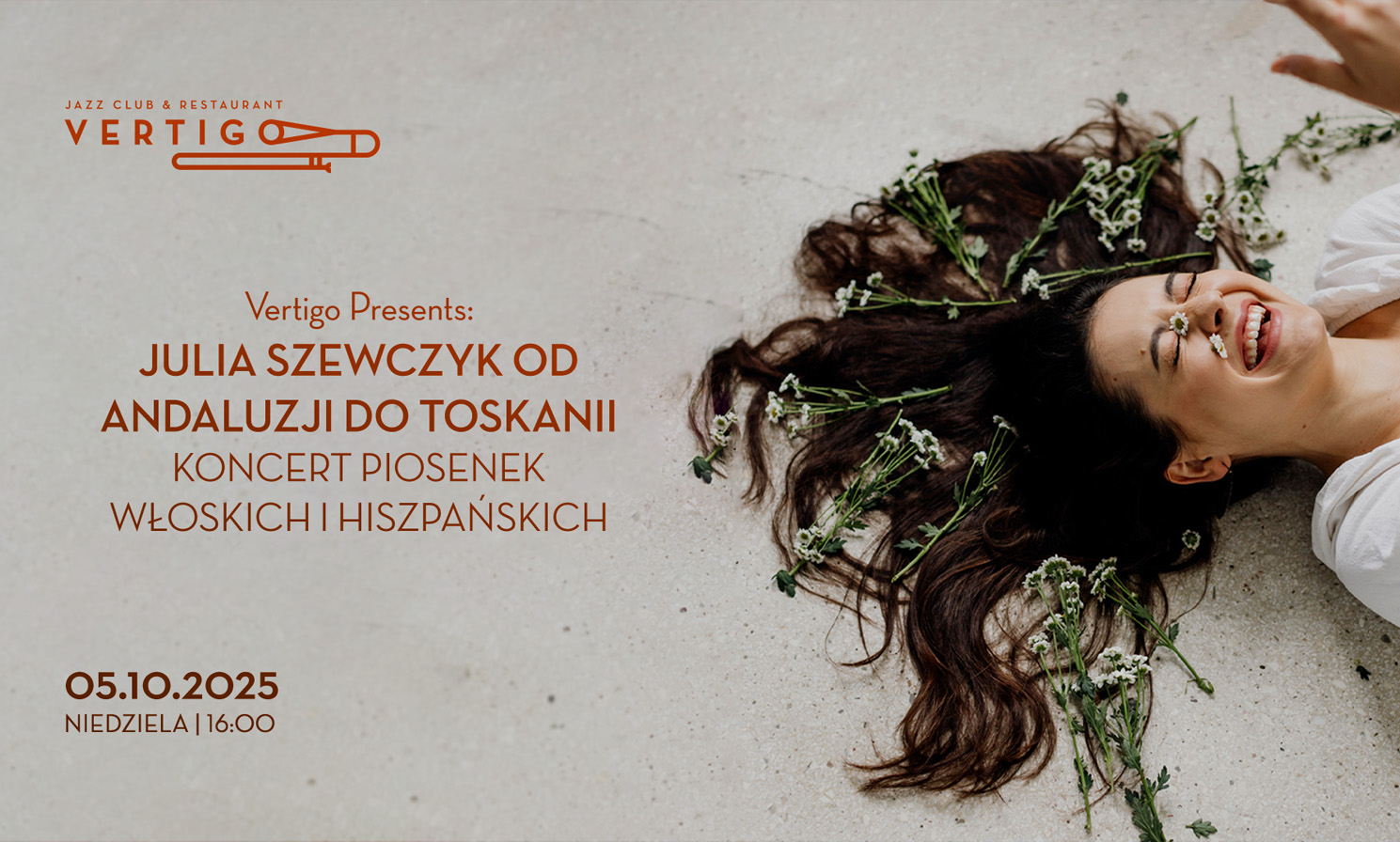 Julia Szewczyk Od Andaluzji do Toskanii – Koncert Piosenek Włoskich i Hiszpańskich