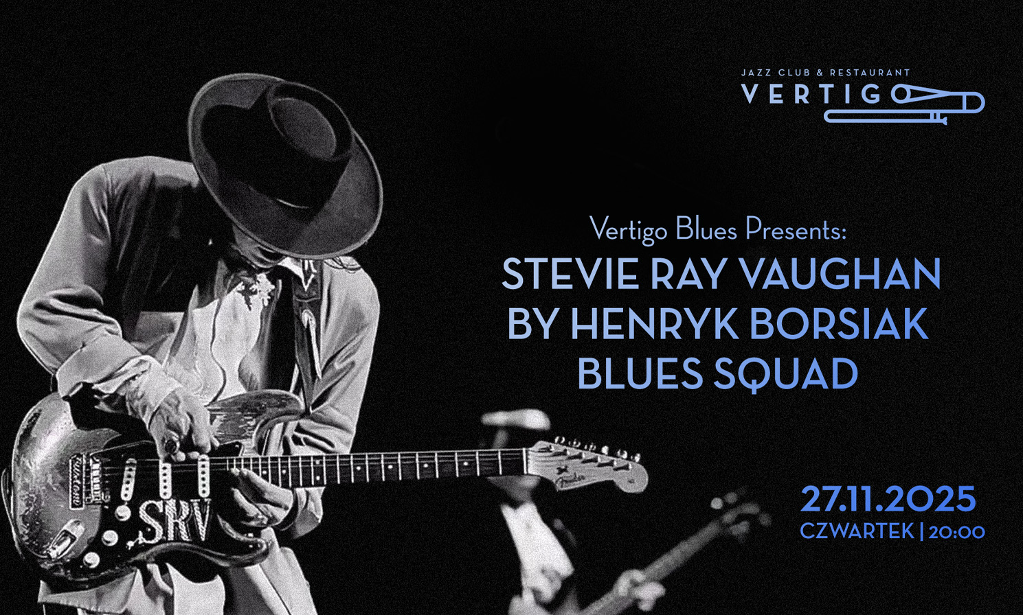Stevie Ray Vaughan by Henryk Borsiak Blues Squad