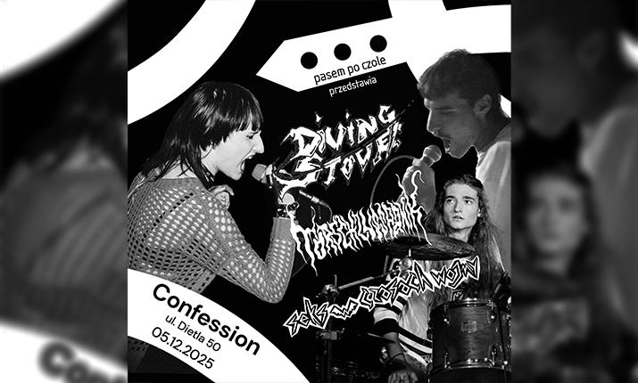 Seks w czasach wojny + Diving Stove + Torschlusspanik | 05.12.2025 Kraków | Confession