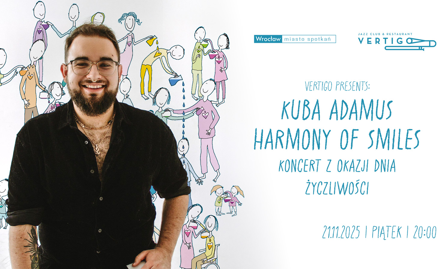 Kuba Adamus Harmony of Smiles – Koncert z okazji Dnia Życzliwości