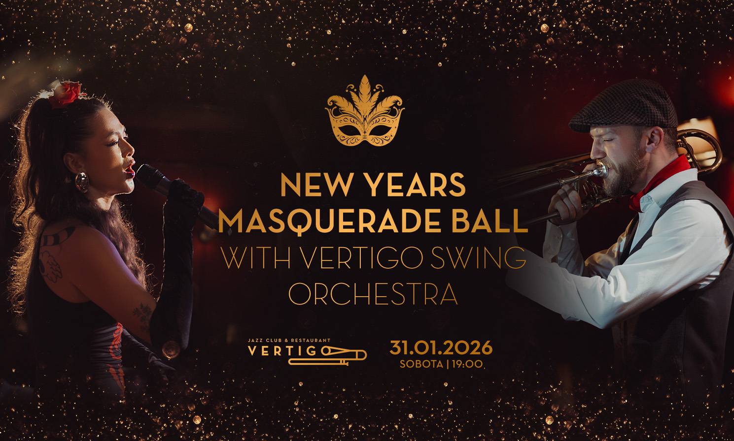New Years Masquerade Ball with Vertigo Swing Orchestra