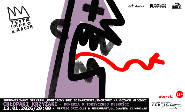 IMPROKRACJA – Chłopaki krzyżaki – komedia o toksycznej męskości.