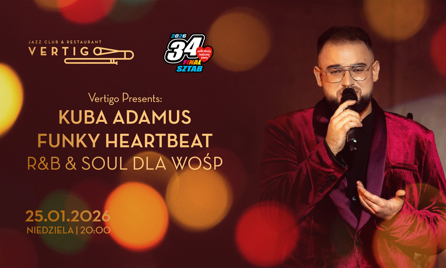 Kuba Adamus: Funky Heartbeat – R&B & Soul dla WOŚP