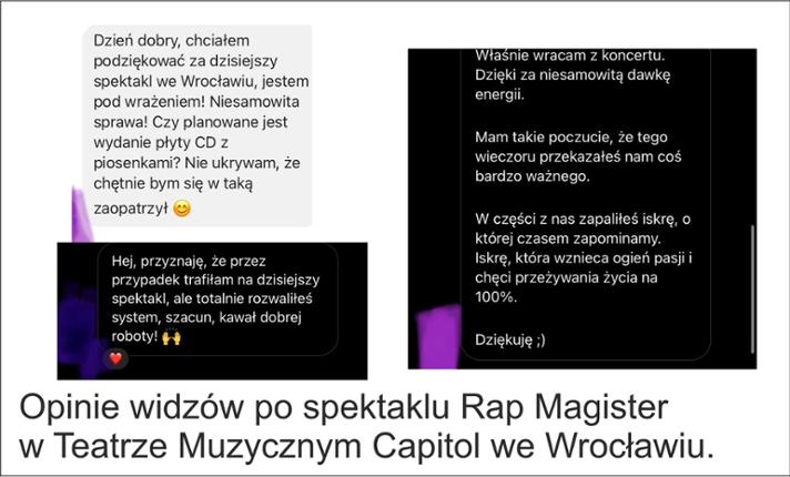 Rap Magister - Dyplom Akademii Sztuk Teatralnych w Krakowie - zdjęcie