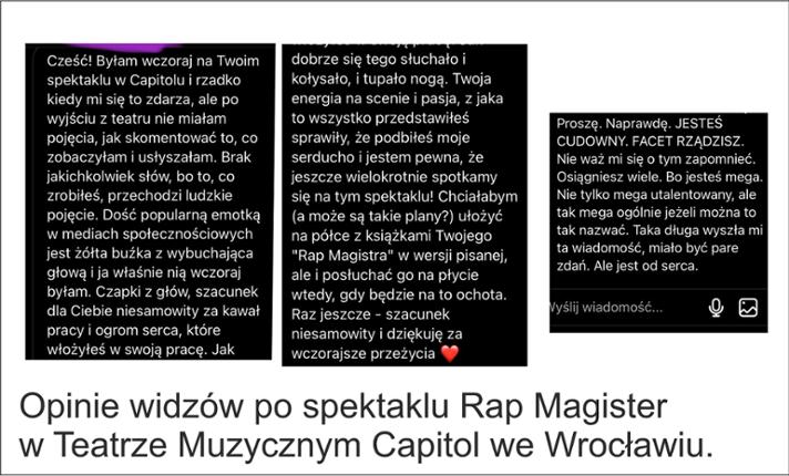 Rap Magister - Dyplom Akademii Sztuk Teatralnych w Krakowie - zdjęcie
